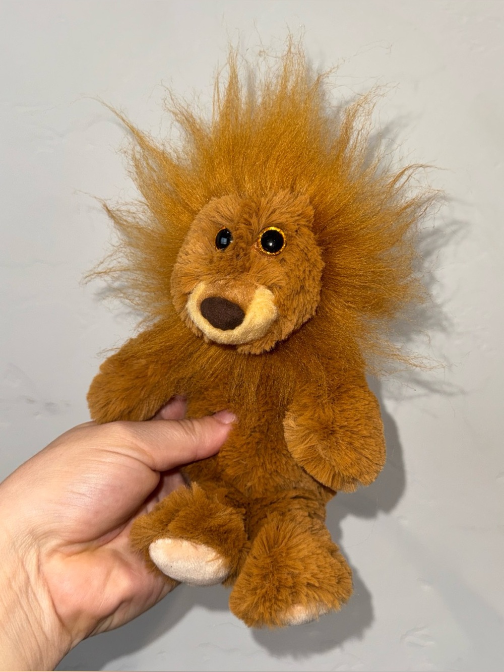 TY Attic Treasures Leon Lion Plush Brown Cuddlys Soft Toy Sparkle Eyes 8"